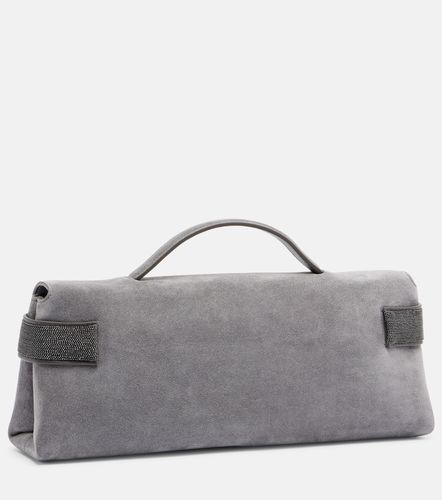Borsa a mano Small in suede - Brunello Cucinelli - Modalova