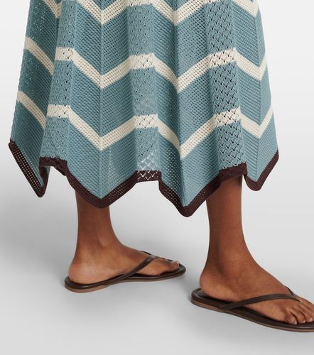 Gonna Chevron in cotone crochet - La DoubleJ - Modalova