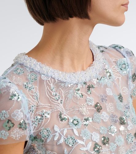 Abito midi in tulle con paillettes - Self-Portrait - Modalova
