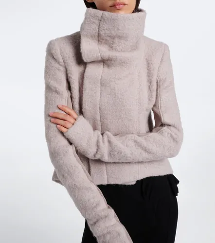 Asymmetric alpaca and wool-blend jacket - Rick Owens - Modalova