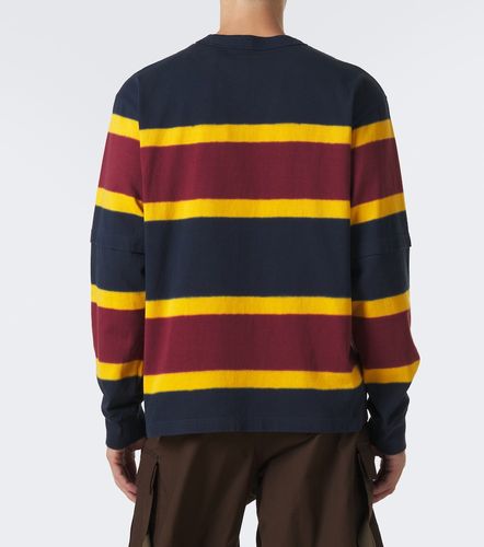 Sudadera de jersey de algodón a rayas - Sacai - Modalova