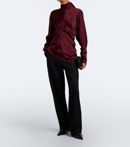 Blusa Slouch de crepé de satén drapeada - Toteme - Modalova