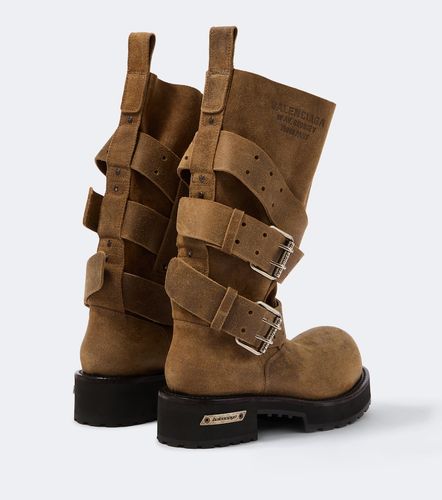 Bikerstiefel Venom aus Veloursleder - Balenciaga - Modalova
