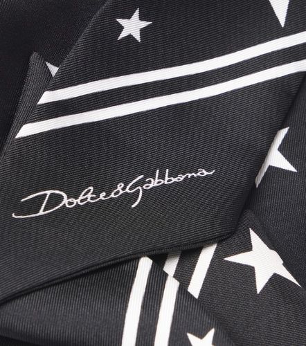 Printed silk twill scarf - Dolce&Gabbana - Modalova