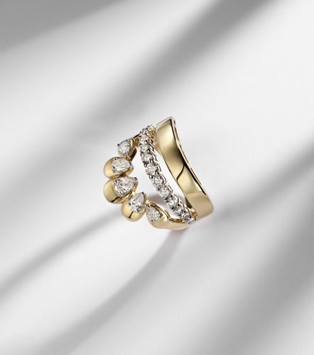 Yeprem 18kt gold ring with diamonds - Yeprem - Modalova