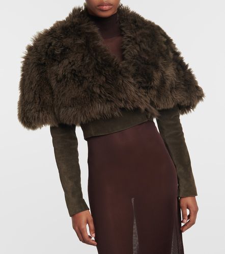 Alaïa Chaqueta cropped de shearling y ante - Alaia - Modalova