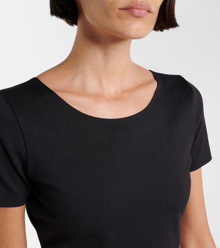 Alaïa Top cropped con logo - Alaia - Modalova