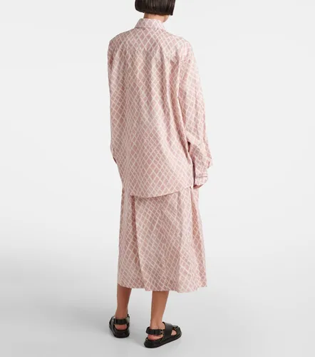 Camisa de popelín de algodón a cuadros - Marni - Modalova