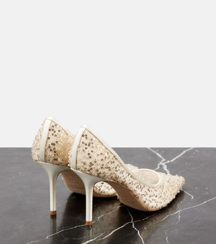 Salones Love 85 de malla con abalorios - Jimmy Choo - Modalova