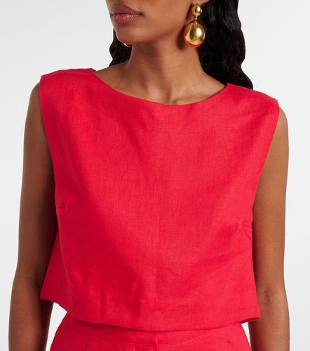 Posse Crop top Martina de lino - Posse - Modalova