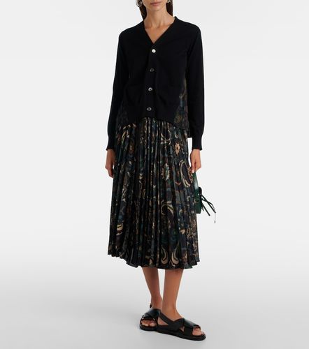 Sacai Cárdigan de tul de algodón - Sacai - Modalova
