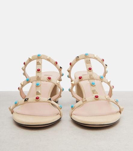 Sandali in suede con borchie - Valentino Garavani - Modalova