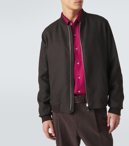 Zegna Linen bomber jacket - Zegna - Modalova