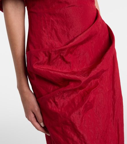 Abito midi in misto cotone off-shoulders - Magda Butrym - Modalova