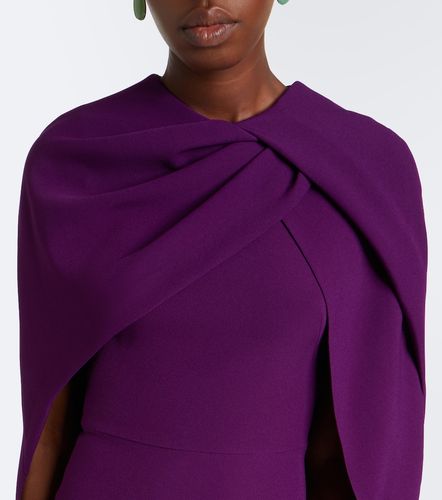Vestido midi Oria de crepé con capa - Safiyaa - Modalova