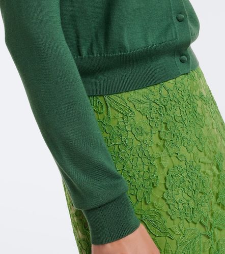 Cardigan in seta e cotone - Carolina Herrera - Modalova