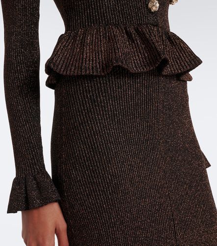Abito midi in Lurex® con peplum - Self-Portrait - Modalova