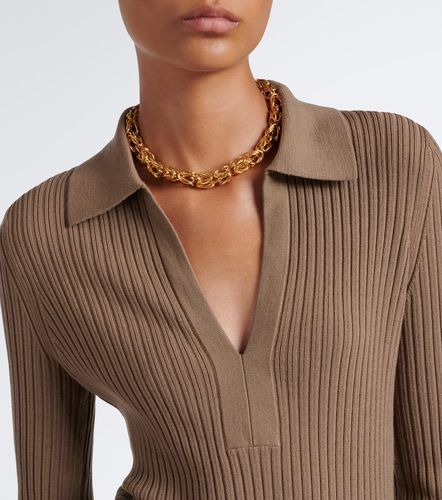 Ribbed-knit wool-blend polo sweater - Joseph - Modalova