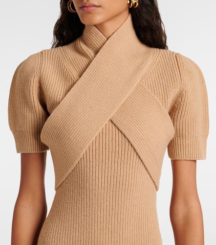 Abito corto in lana e cashmere con sciarpa - Patou - Modalova