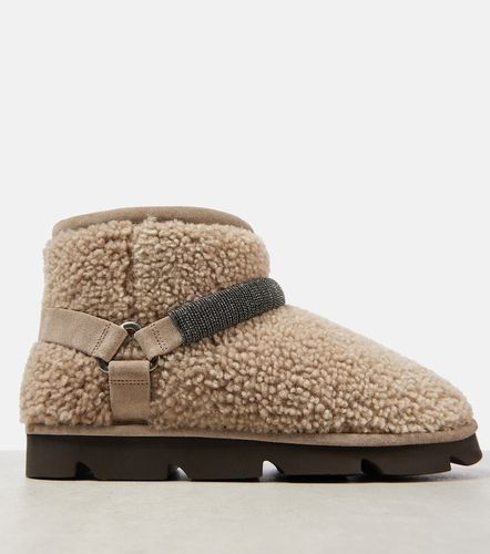 Monili Beads shearling snow boots - Brunello Cucinelli - Modalova