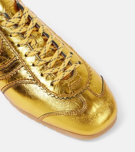 Metallic leather sneakers - Dries Van Noten - Modalova