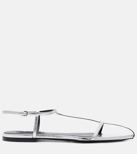 Jil Sander Metallic leather sandals - Jil Sander - Modalova
