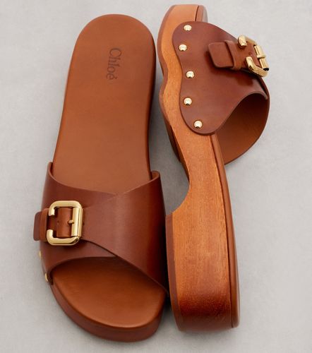 Chloe Jeannette leather mules - Chloe - Modalova