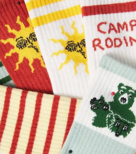 Set de 6 pares de calcetines estampados - Mini Rodini - Modalova