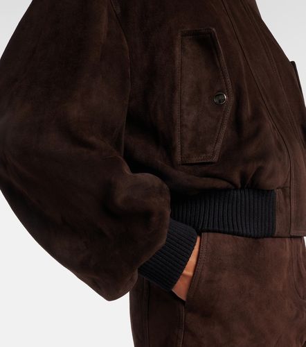 Briar suede bomber jacket - Nour Hammour - Modalova