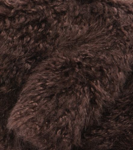 Sciarpa in shearling e lana - Yves Salomon - Modalova