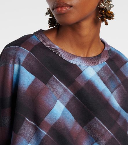 Sudadera de algodón a cuadros - Dries Van Noten - Modalova