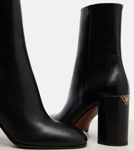 Prada Logo leather ankle boots - Prada - Modalova