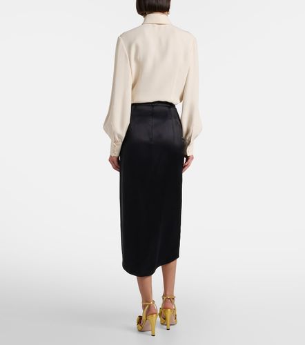 Low-Rise-Midirock aus Seide - Valentino - Modalova