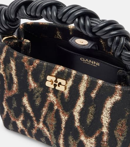 Bou Mini leopard-print cloque top-handle bag - Ganni - Modalova