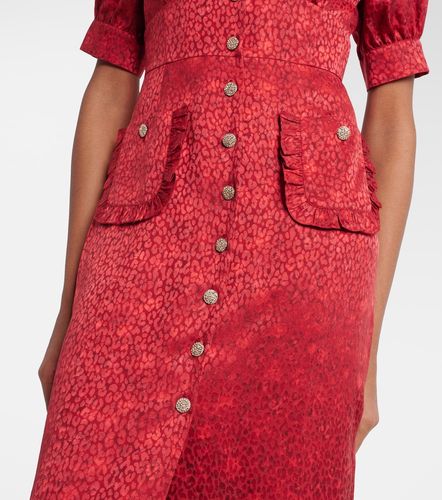 Abito midi in jacquard di seta - Alessandra Rich - Modalova