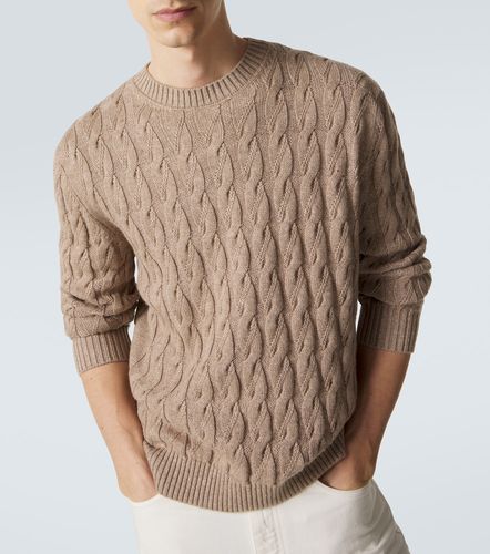 Pullover in lino, cashmere e seta a trecce - Zegna - Modalova