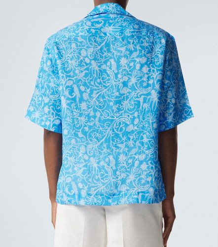 Camisa bowling de lino estampada - Kiton - Modalova