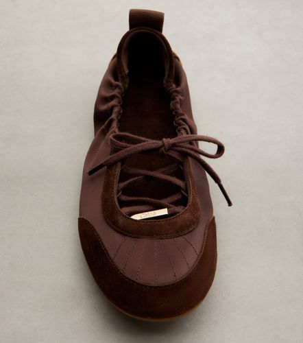 Chloé Bailarinas Chloé Kick de satén con ante - Chloe - Modalova
