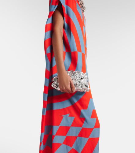 Printed satin maxi dress - Dries Van Noten - Modalova