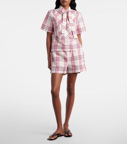 Blusa Olea in cotone Check - Burberry - Modalova