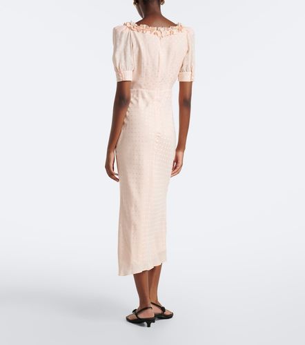 Midikleid aus Seiden-Jacquard - Alessandra Rich - Modalova