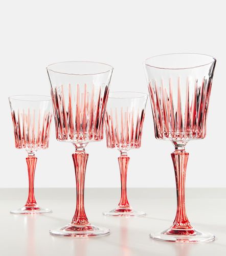 Set de 4 copas de vino de cristal a rayas - Les-Ottomans - Modalova