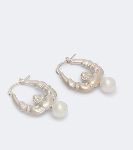 Pendientes de aro con perlas sintéticas - Simone Rocha - Modalova