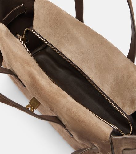 Medium suede shoulder bag - Brunello Cucinelli - Modalova