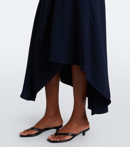 Vestido midi acanalado Thalissa drapeado - Veronica Beard - Modalova