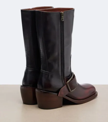 Dries Van Noten Leather biker boots - Dries Van Noten - Modalova