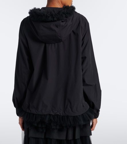 Tulle-trimmed technical jacket - Noir Kei Ninomiya - Modalova