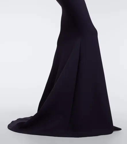 Safiyaa Elyna asymmetric crepe gown - Safiyaa - Modalova
