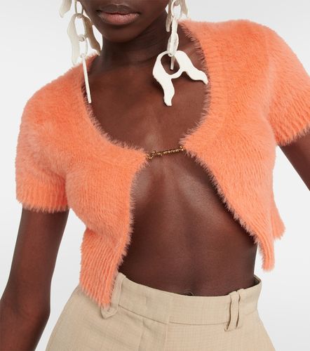 Cárdigan La Maille Neve cropped con logo - Jacquemus - Modalova