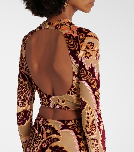 Etro Top cropped in jacquard - Etro - Modalova